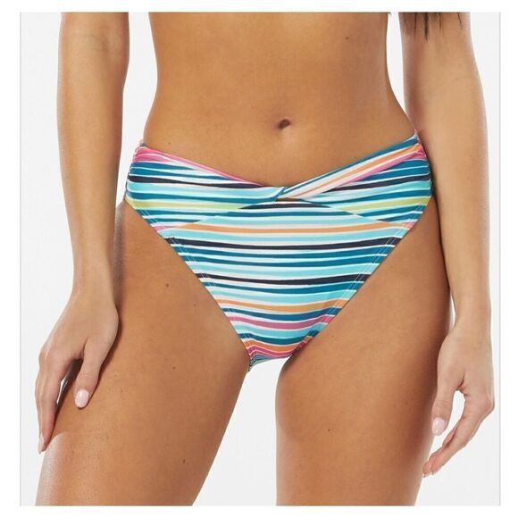 Vince Camuto Twist Front High Leg Bikini Bottom - Picture 1 of 7